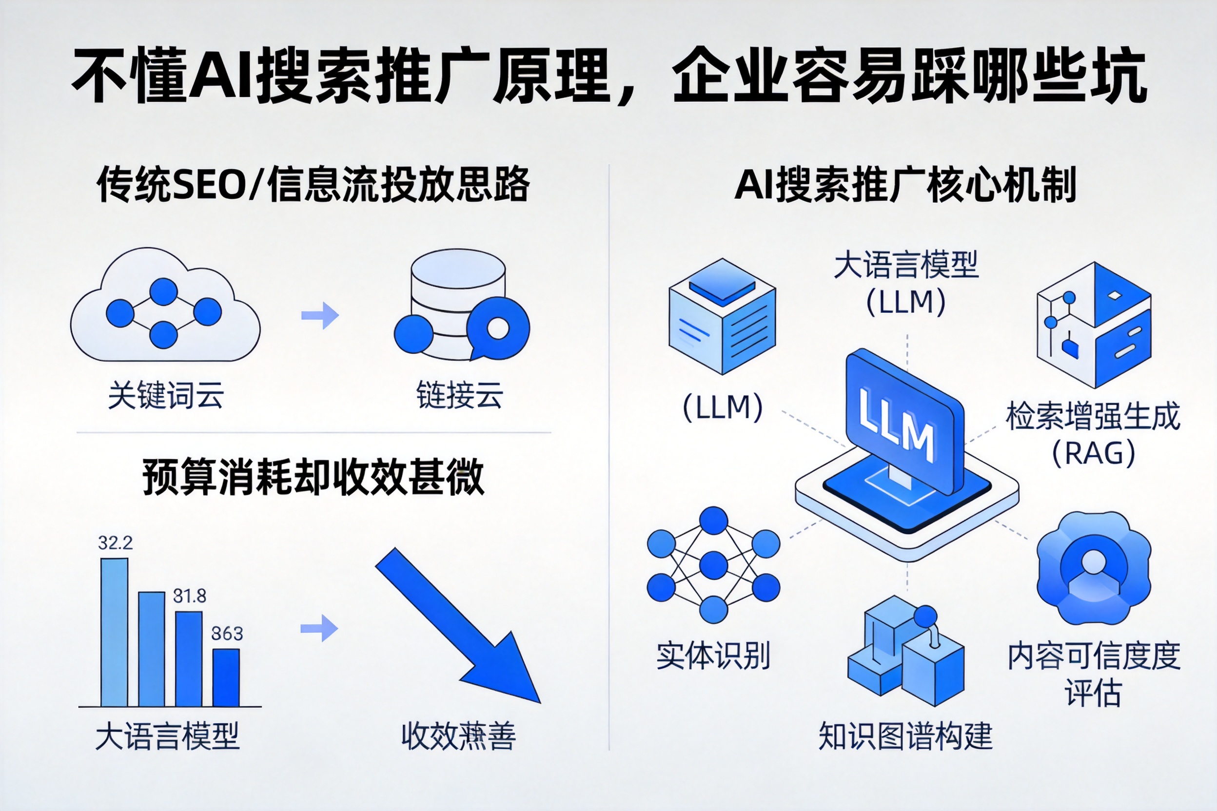 不懂AI搜索推广原理，阿坝企业容易踩哪些坑